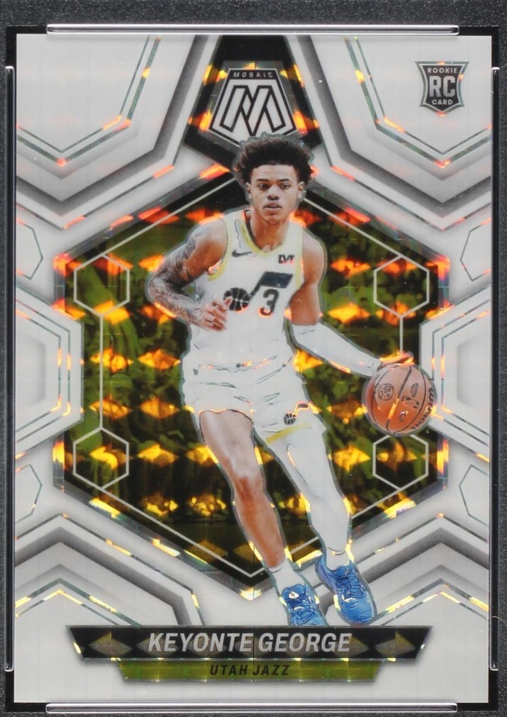 Keyonte George Rookie Rpa 2023-24 Panini Mosaic - Rookies Keyonte George #222 White Mosaic Prizm ...