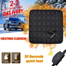 Universal 12V Car Seat Pad Cushion Cover Heating Heater Warm Heated Cold Winter