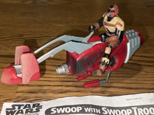 Star Wars SOTE Shadows of the Empire 1996 SWOOP VEHICLE & TROOPER W/ Manual - Picture 3 of 8