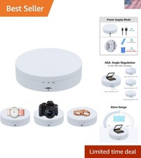 360 Degree Rotating Display Stand, 5.4 Inches Electric Rotating Turntable wit...