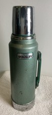 1970's Vintage Aladdin Stanley Thermos A-944DH Quart 14โ Tall Green Made In USA