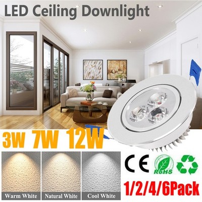 LED Decken-Einbauleuchte 3W 7W 12W Einbaustrahler AC85-265V Downlight-Strahler