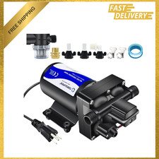 Water Pressure Booster Pump, 110V AC Diaphragm Pump, 5.5GPM 75PSI, RV Marine