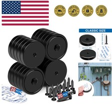 Magnets,110lb Waterproof Super Strong Neodymium Magnet with Hole for Wall Mo...