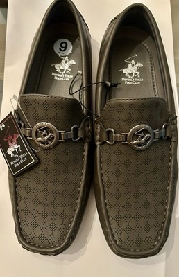 Beverly Hills polo club Mens brown shoes, size 9 new with tags slip on