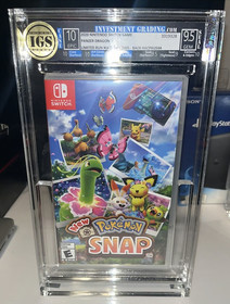 IGS Graded New Pokemon Snap! Nintendo Switch Epic 10 Case + 9.5 Seal VGA WATA