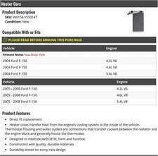 Nucleo riscaldante - Compatibile con Ford F-150 2004-2008