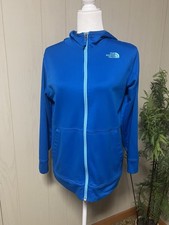 The North Face Boys Full Zip XL Hooded Jacket Electric Blue Pockets EUC