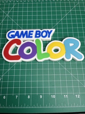 3D Printed Nintendo Gameboy Color Logo Sign Display Game Boy GBC