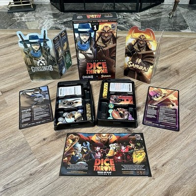 Dice Throne Season 2 Gunslinger vs Samurai Roxley Games 2 Player Complete Used