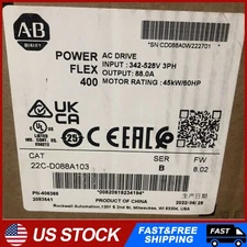 NEW 22C-D088A103 Allen-Bradley PowerFlex 400 45 kW 60 HP AC Drive FREE SHIP