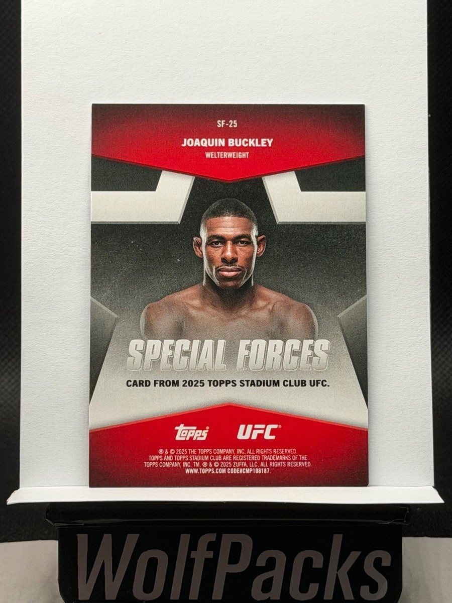 2025 Topps Stadium Club UFC - Special Forces Joaquin Buckley #SF