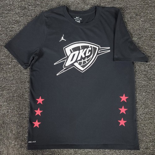 Nike OKC Thunder Shirt Boys XL Black Russell Westbrook Oklahoma City NBA Crew T