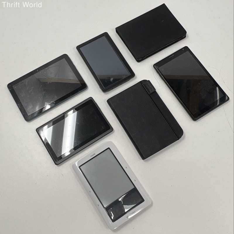 Amazon Fire Kindle B&N Nook Maxwest NeuTab Tablet Lot 7 Piece For Parts As-Is