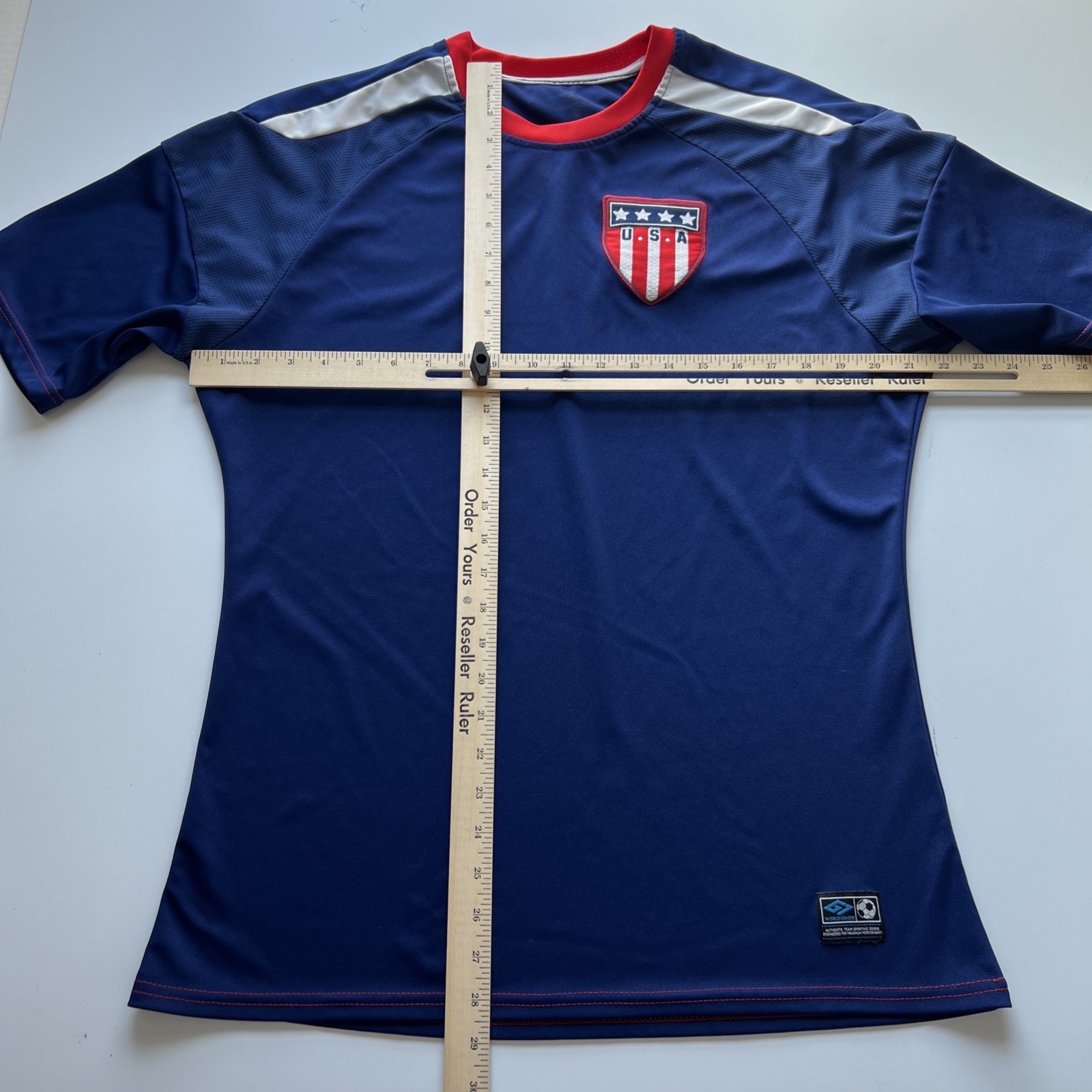 USA National Team Soccer Jersey Men’s Large Blue Umbro USMNT Futbol