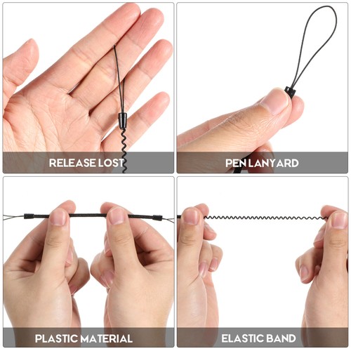 8 Pcs Stylus Pen Strap Elastic Tether Lanyard for Touch Pens Rope - Afbeelding 10 van 11