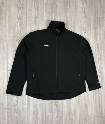 #ad #ad Mens Dewalt Water Resistant Softshell Work Jacket In Black Size XXL $40.00