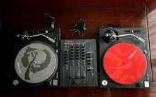 2 Turntables Sl1200Mk3 Mixer Vestax Pmc17A JPN Limited Edition Vintage LP Record