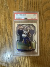 2020 Panini Prizm Rookie Justin Jefferson #398 PSA 9 Minnesota Vikings (RC)