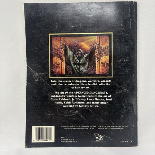 The Art of the Advanced Dungeons & Dragons Fantasy Game Book 1st edition 1989 - Imagen 2 de 4
