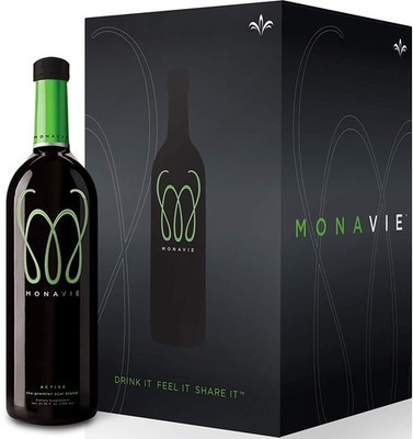 Monavie Active, 1 Case | 4 Bottles, 25.3oz Each 6.34 Fl Oz (Pack of 4), Green 