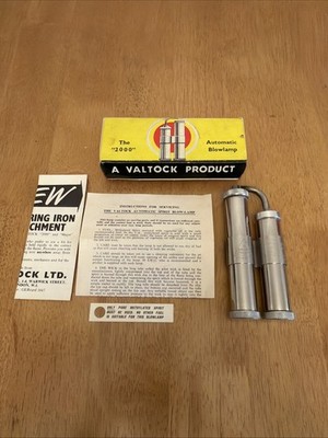 The Valtock '2000' Automatic Blowlamp in OVP und Anleitung