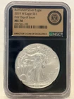 2019-W Burnished Silver Eagle NGC MS70 Directors Coin of Excellence