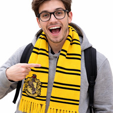 Wizarding Hufflepuff Scarf Yellow  Black 48x6 Harry Potter Cosplay Costume