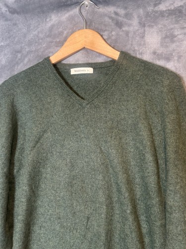 Woolovers Merinowolle Kaschmir Extra Feinstrick Rundhals Pullover Herren Medium - Bild 3 von 7