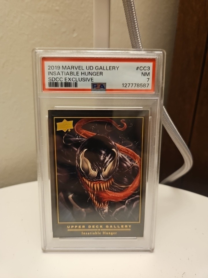 2019 Upper Deck Gallery Marvel Venom CC-3 "Insatiable Hunger" PSA 7