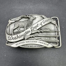WASHINGTON STATE DEPARTMENT OF GAME 1985 Siskiyou Belt BUCKLE BB1 H2