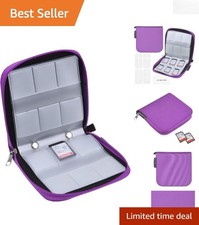 Durable Organizer for 44 Memory Cards: SD, Micro SD CF, Packing Essential
