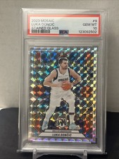 2023 Panini Mosaic Stained Glass Luka Dončić Mavericks SSP #9 PSA 10💎 (POP 19)
