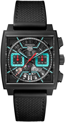 TAG Heuer Monaco Skeleton DLC Titanium 39mm Black CBL2184.FT6236, Unworn 2025