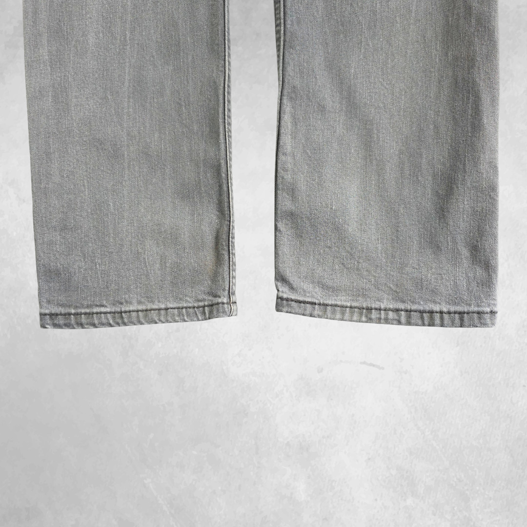 Levi’s 504 Jeans Mens W32 L29 Grey Straight Grunge Stretch Denim W32 L30 Tagged image 9