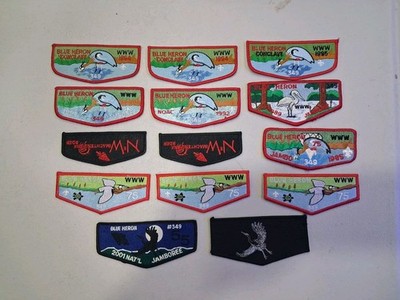 Boy Scout OA 349 Blue Heron flaps