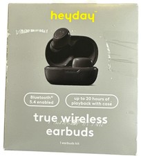 Heyday True Wireless Bluetooth 5.4 Earbuds New Sealed Up To 20 Hours Playtime