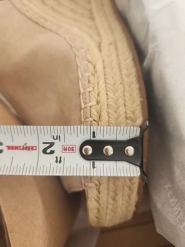 Kenneth Cole New York Women’s Sandals, Size 10, Olivia, Beige 3.75" Wedge Heel - Picture 7 of 8
