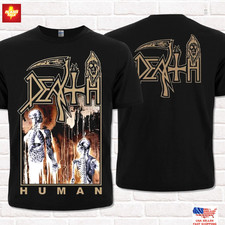 New Apparel Death Human 1991 Black T-Shirt. Technical Progressive Death Metal.