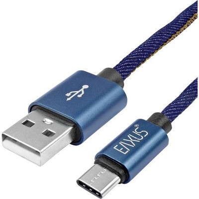 Eaxus 4260183016106 USB-A TO USB-C Blue 1.00M USB Charging Cable