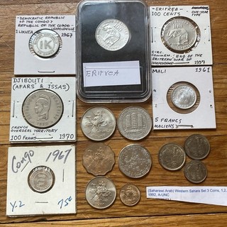 Better Modern Africa Coin Lot Eritrea Congo Saharawi Arab/Western Sahara &c.