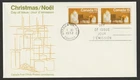 Canada #609pi, Christmas Candles, Pair, GT2 Tagged, First Day Cover, FDC 1972