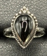 New Condition Sterling Sterling Silver Onyx Ring Size 7
