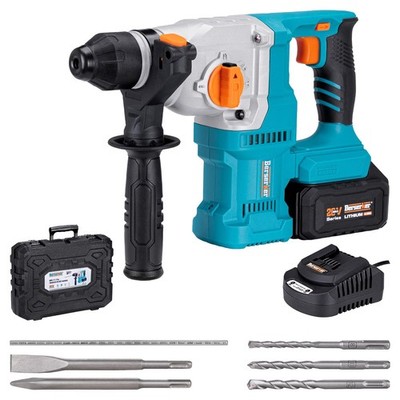 20V Cordless 1-1/8'' Rotary Hammer Drill SDS-Plus Brushless Motor with Safety ...