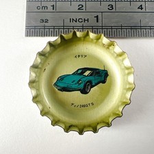 Dino 246GTS Supercar Bottle Cap Crown Cap Coca Cola Vintage Japan Rare