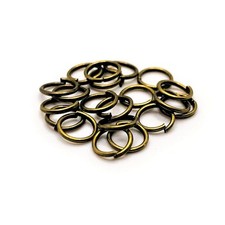 6mm, 21g, Bronze Open Jump Rings - US Seller