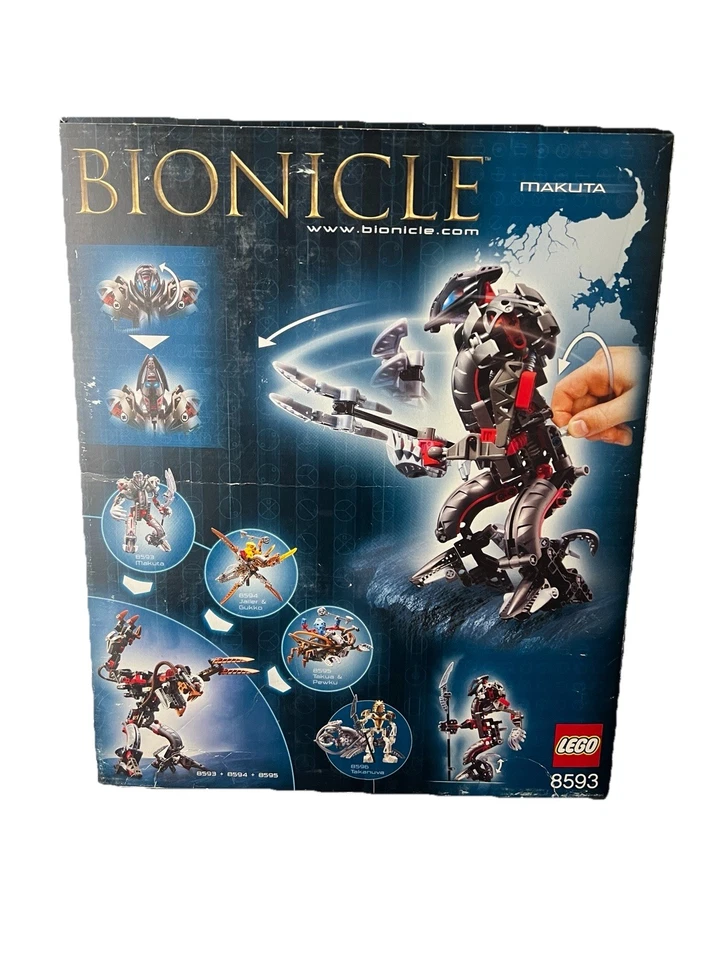 LEGO BIONICLE (8593) Makuta Cont.199 piezas sellado de fábrica Foto 2 de 4
