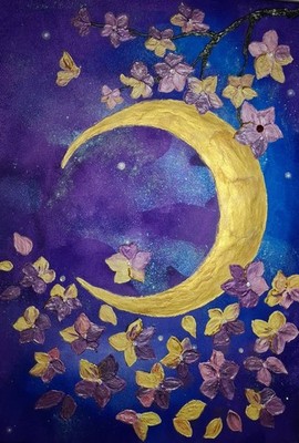 Original Gemälde Acryl , Leinwand strukturpaste, 3D effect,  handgemalt,70×50 cm