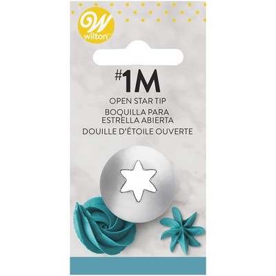 Wilton Open Star Paspelspitze #1M, silber 