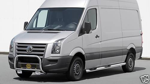 VOLKSWAGEN CRAFTER 2006>>>, A BAR, NUDGE BAR, BULL BAR, CHROME FINISH STAINLESS